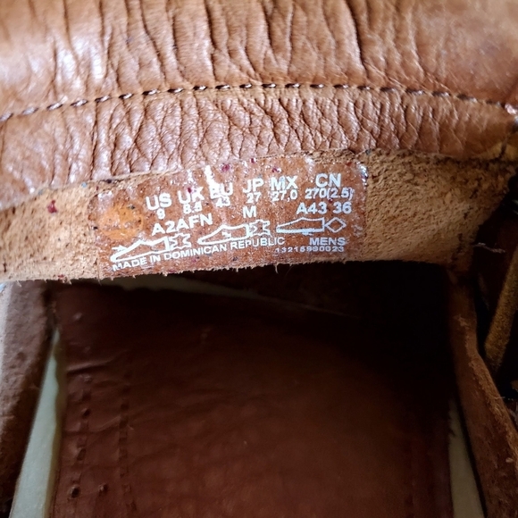 Timberland 2 Eye Brown Leather Loafer Shoes Size 9 - Picture 10 of 11